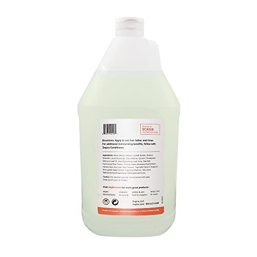 Zogics Shampoo, Citrus and Aloe, 4 Gallon Case | Plant-based formula cleans, nourishes and hydrates hair, for fitness centers, spas, health clubs, facilities and homes