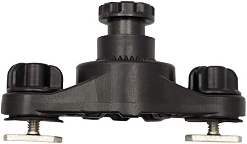YakAttack HD LockNLoad Track Mount Base | Dual MightyBolt System for Kayak Rod Holders