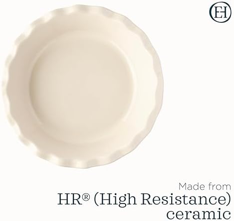 Emile Henry Made In France 9 Inch Pie Dish, White