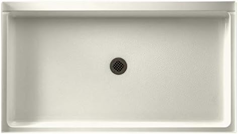 Transolid KSE603272-5477SC-3846 Expressions 32-in x 60-in x 72-in Alcove Shower Kit with Door, Bisque/Cameo and Silver