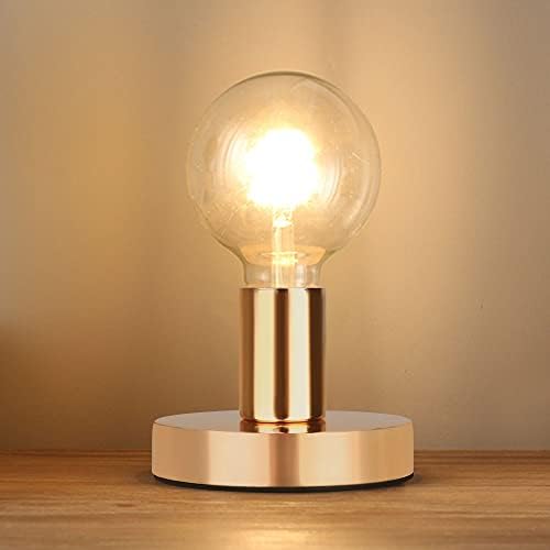 Helunsi Industrial Table Lamp Base, Black E26 E27 Lamp Base Without Shade