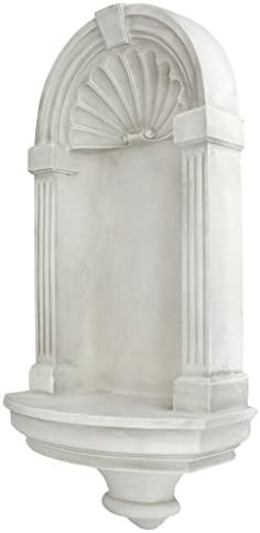 Design Toscano Classical European Style Wall Niche Display Shelf, Medium, 21 Inches Tall, Cast Stone Resin, Antique Stone