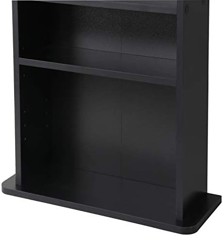 Nova Microdermabrasion 5 Tier DVD cd Storage DVD Shelf Adjustable Bookshelf Bookcase Media Storage Organizer Cabinet for CDs, Books, Video Games, Arts