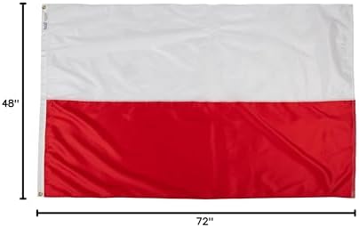 Annin Flagmakers Poland Flag - 2 x 3 Feet (Model 196822) | USA-Made to Official United Nations Design Specifications