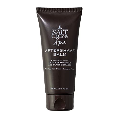 Salt Cellar Dead Sea Aftershave Balm – All-Natural Men’s After Shave with Botanical Extracts. Soothes Razor Burn, Hydrates Skin, and Absorbs Fast. Paraben-free. (Pack of 1, Dead Sea Minerals)