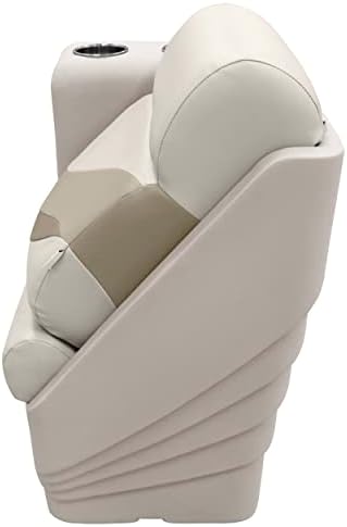 Wise BM13006L-986 Premier Series Pontoon Left Lean Back Recliner, Platinum/Spectra Navy/Cobalt