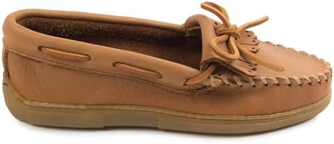 Minnetonka Women's Moosehide Fringed Kilty Moccasin