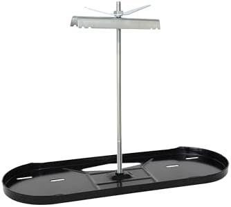 Flame King Dual RV Propane Tank Cylinder Rack for RVs and Trailers for 30lb Tanks - KT30MNT (Tanks Sold Separately), Black