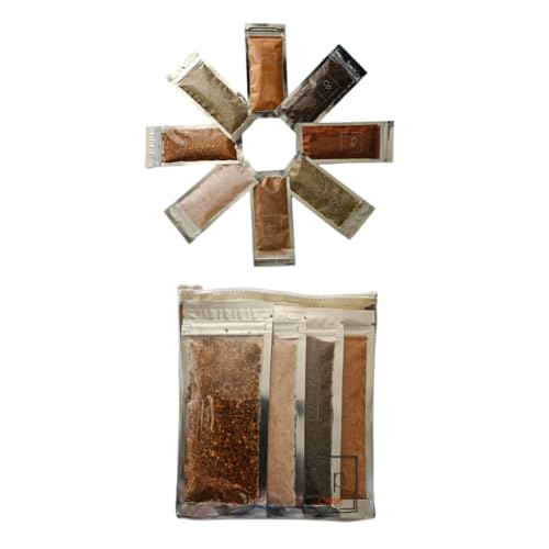 Cpise ORGANIC Camping Spice Set with 8 Essential Spices for Camping & Travel