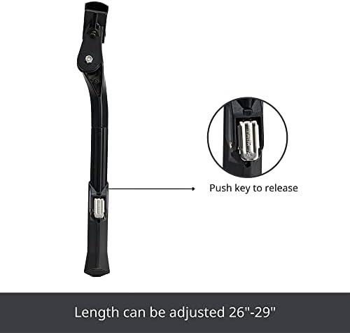 N+1 Aluminum Alloy Center Mount Kickstand | For 20"-28" Mountain, Road, BMX, MTB & Kids' Bikes