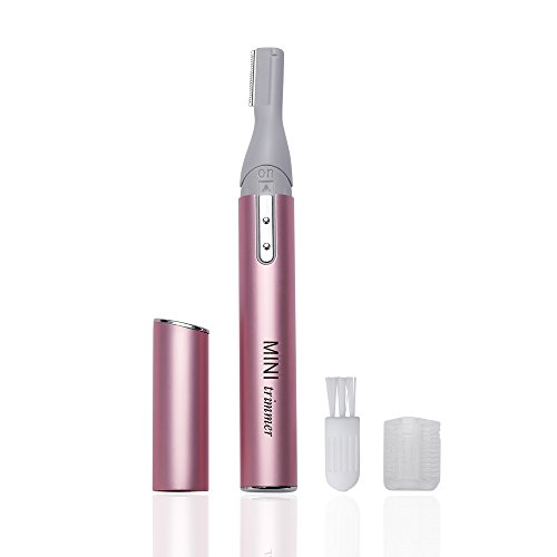 Mini Rotatable Lady Shaver Electric Bikini Facial Precision Trimmer Eyebrow Shaper Razor Kit Underarm Leg Body Hair Remover(Battery Operated) …