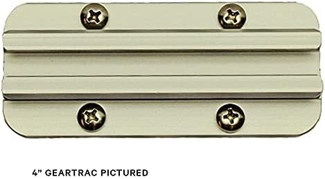 YakAttack GT175 Generation II GearTrac - Size Options | Heavy-Duty Silver Kayak Surface Mount Track | Accessory Mounting | Topside Installation | Compatible with 1/2" Wide Track Hardware