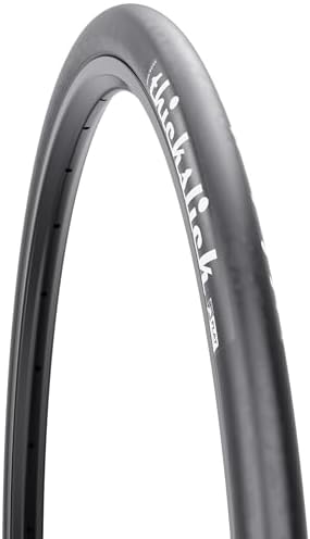 WTB ThickSlick Hybrid Bike Tire (26"/29"/700c) Wire Bead - Slick Tread - Commuter & Campus (Black/White, Optional Flat Guard)
