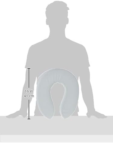 Essential Medical Supply Foam Padded Toilet Seat Cushion Riser with Hook and Loop Attachment for Toilet Seat and Washable Vinyl Cover, 2"