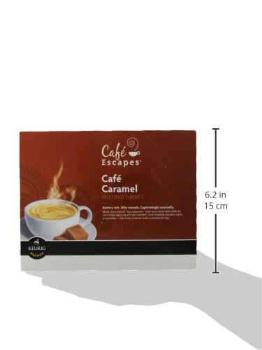 Café Escapes Keurig K Cups, Caramel, 24 Count