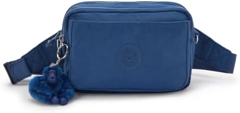 Kipling Women’s Abanu Medium Crossbody Bag, Lightweight, Adjustable Nylon Waist Pack with Multi-Compartment Zip Pockets