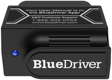 BlueDriver OBD2 Scanner Bluetooth, No Subscription, ABS SRS TPMS | OBDII Diagnostic Scan Tool, Car Scanner & Code Reader, iPhone & Android, Check Engine, Repair Reports, Vehicles 1996+