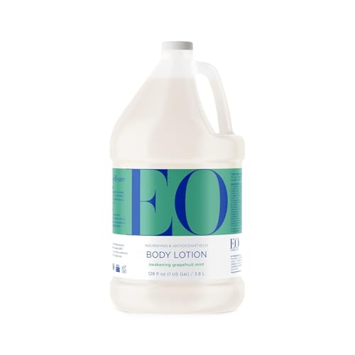 EO French Lavender Body Lotion Refill, Bulk Gallon, 128 oz | 1-gallon bulk refill | fits most dispensers | essential oil formula | moisturizes dry skin | salon-size | men and women