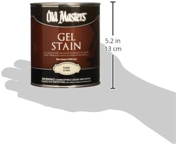 Old Masters 24982 81304 Gel Stain, Cedar, 1 Quart