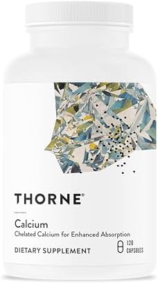 THORNE Calcium, Chelated DiCalcium Malate Supplement, 120 Capsules | Supports Strong Bones & Teeth