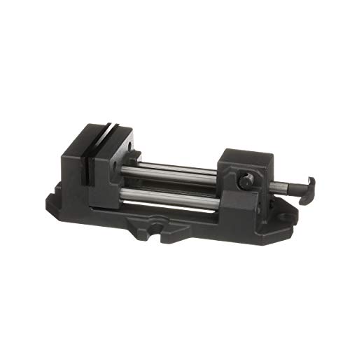 HHIP 3900-0183 Pro-Series High Grade Iron Quick Slide Drill Press Vise, 3" Width x 1.25" Depth Jaw, 3.5" Jaw Opening (Pack of 1), Silver