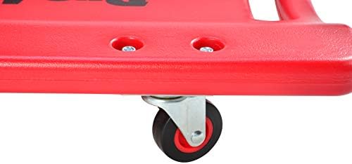 Pro Lift Mechanic Plastic Creeper 36 Inch - Blow Molded Ergonomic HDPE Body with Padded Headrest - 300 Lbs Capacity