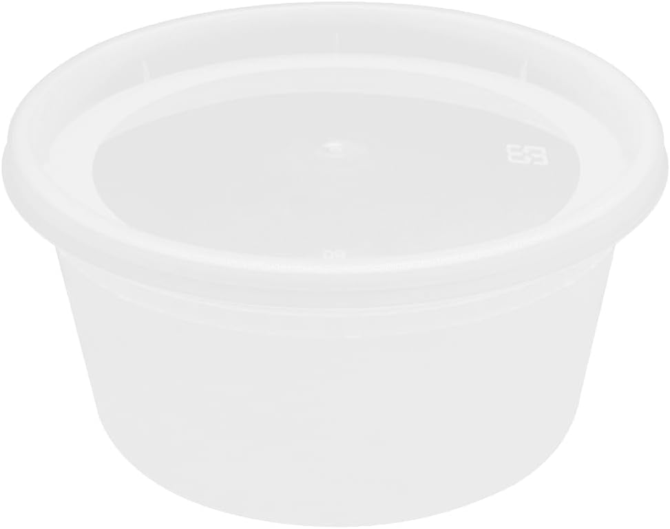 Karat [32oz - 240 ct] Clear PP Injection Molded Round Deli Containers with Lids (FP-IMDC32-PP)