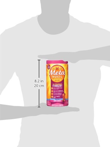 Metamucil Psyllium Fiber Supplement by Meta Berry Smooth Sugar Free Powder 114 Doses, 23.3 Ounce