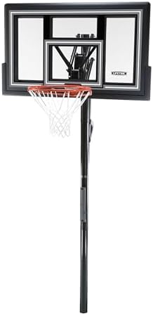 Lifetime 1084 Height Adjustable In Ground Basketball System, 50 Inch Shatterproof Backboard