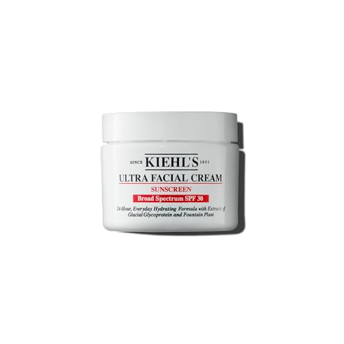 Kiehl's - Ultra Facial Cream Daily Moisturizer with SPF 30 | Face Cream for 24-Hour Hydration & UV Sunscreen Protection - With Glacial Glycoprotein - Suitable for All Skin Types