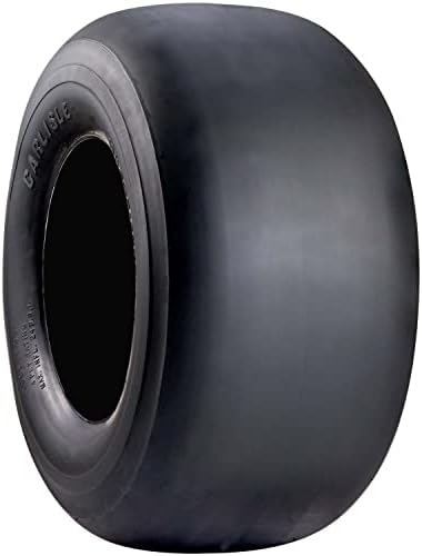 Carlisle Smooth Lawn & Garden Tire - 20X10-10 | Lawn Mower & Garden Tractor All Season Traction 73A3 Rated 2 Ply Bias Construction Black Sidewall Tire
