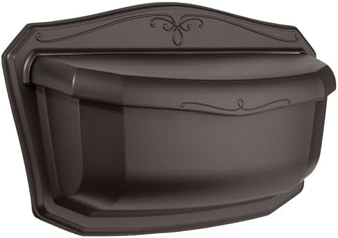 Architectural MAILBOXES 2541RZ-10 Villa Wall Mount Mailbox, Large, Rubbed Bronze