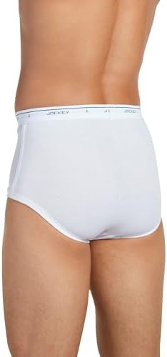 Jockey Classic Full Rise Brief- 6 Pack - 100% Cotton Underwear for Men
