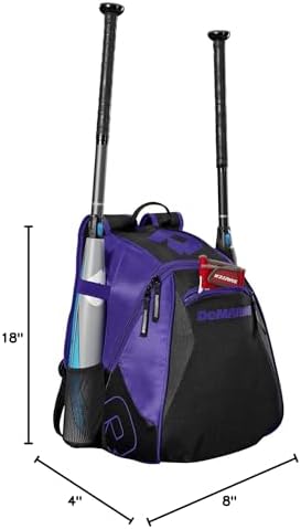 DeMarini Voodoo Junior Baseball Backpack - Purple