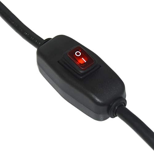 6ft 18 Gauge 3 Prong Heavy Duty Power Cord with Inline Switch