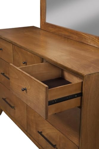Flynn Mahogany Dresser Mirror, Chestnut