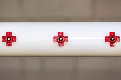 Horizontal Side Mount Chicken Watering Nipples | Easy Install No Leak Automatic Water Feeder for Poultry - 10 Pack