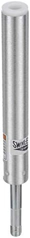Attwood Lock’N-Pin ¾-Inch Pin Post for Boat Seats, 11 Inches Tall Fixed Height, 1.5-Inch Diameter Brushed Aluminum, Threaded, Steel Pin, SP-2114-T
