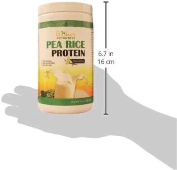 Pure Non-GMO Pea Rice Protein, Vanilla, 16 Ounce