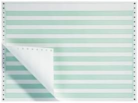 Staples Green Bar Computer Paper, 14 7/8" x 11", 20lb, 2,700/Box, For Office, School & Home