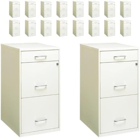 Pemberly Row 3 Drawers 27.32" Vertical Charcoal Metal Filing Cabinet Lockable Pre-Assembled Stationary Letter Size for Home, Office