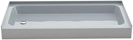 Voltaire 60" x 32" Single-Threshold, Right-Hand Drain, Shower Base in Gray