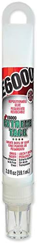Eclectic Products 565100 2 oz. E6000 Extreme Tack Hang Bottle Repositionable Glue, Clear