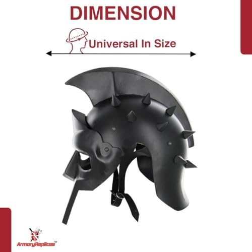 Armory Replicas Maximus Roman Gladiator Blackened 18g Helmet