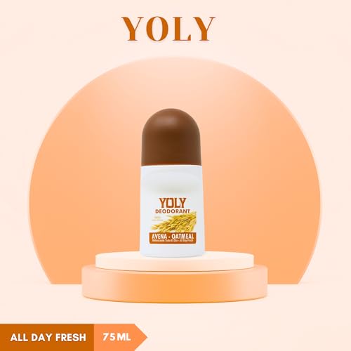 Yoly Deoderant Oatmeal Antiperspirant, Odor Protection, All Day Fresh (2.53 Fl Oz/Pack of 1)