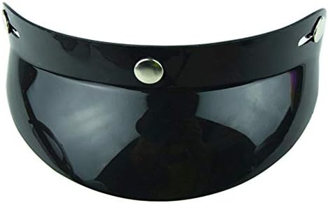 VCOROS Helmet Peak Shield Open Face Retro Motorcycle Helmet Sun Shade Peak | Sun Shade Protector For 3 Snap Helmets, Easy installation and removal