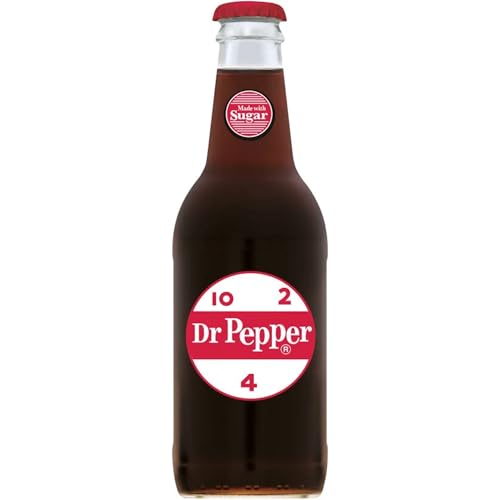 Dr. Pepper Real Sugar Soda, 12 Ounce (12 Bottles)