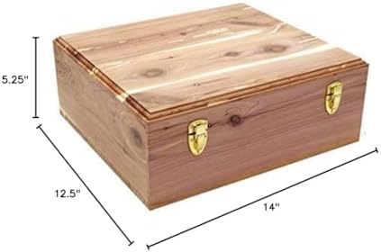 Cedar Essence Sweater/Storage Box with Lid & Dual Clasps UNFINISHED