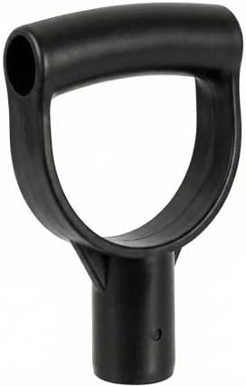 QWORK Shovel Grip Handle, 1-1/8" Inside Diameter PVC D-Shaped Grip Shovel Handle Replacement for Digging Raking Tools