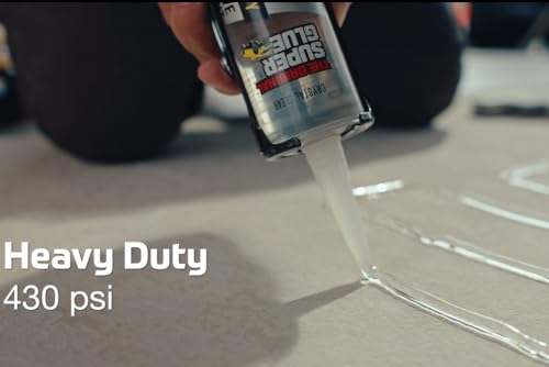 Total Tech, White, 9.8oz Cartridges, Heavy-Duty Construction Adhesive & Sealant Caulk, Flexible, All-Weather, Watertight, UV-Resistant, High Strength, Instant Grab, Ideal for Pools, Bathtubs